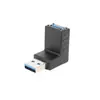 Adaptador USB macho a hembra doblado USB 3.0 macho a hembra codo lateral de 90 grados extensión en ángulo recto enchufe de conversión