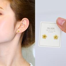 S925银针轻奢气质耳环2022年新款潮小众设计感耳钉高级感百搭耳饰