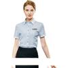 Camisa blanca profesional de manga corta para hombre y mujer, camisa de verano, overol de negocios, ropa de trabajo de ventas, logotipo bordado