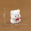Micro Paisagem Dia dos Namorados Coração Ursinho de Pelúcia Boneca Boneca de Grão Fofo Casa de Bonecas DIY Acessórios de Decoração Pequenos Ornamentos de Mesa