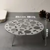 Rejilla para Cocinar al Vapor de Acero Inoxidable, Rejilla Redonda Plegable Multifuncional para Cocinar Huevos al Vapor, Bandeja Gruesa y Elevada para Cocinar al Vapor en la Cocina, Rejilla Aislante de Calor, En Stock