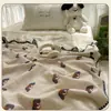 Manta tipo gorro retro Hilo arrugado de algodón puro Manta de felpa para bebé Colcha para aire acondicionado Manta para siesta en la oficina Manta para dormitorio