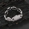 Hip-Hop Transfronterizo Europeo y Americano Cadena Cubana Nariz de Cerdo Incrustada con Circonita de Cobre de 16 mm Joyería Personalizada Pulsera de Tendencia para Hombre