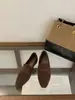 Zapatos Mary Jane retro de punta cuadrada para mujer, nueva colección otoño 2025, diseño simple, con tacón de cuña oculto, punta cuadrada, color marrón y estilo mocasín.