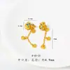 Accesorios DIY de alta gama en oro arena con cuentas, pequeños colgantes, cuentas espaciadoras, zodíaco de la paz y flor de durazno para mujer, venta directa del fabricante, color duradero.