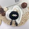 Óculos de perna longa de alto valor Yan, pingente de pelúcia, nicho, máquina de presente para casal, chaveiro, bolsa