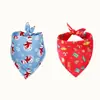 Bandana para mascotas transfronteriza Gato y perro fantasma de Halloween Bufanda triangular decorativa Bufanda decorativa para el cuello de fiesta navideña