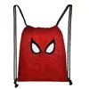 Nueva Bolsa de Almacenamiento Cruzada de Poliéster con Cordón de Marvel Spider-Man Mochila con Cordón de Gran Capacidad Fabricante Venta al por Mayor