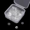 4-10mm Acrílico Transparente PP Espaciador Arandela de Plástico Pulsera Pulsera de Cristal Cuentas Arandela Gruesa Accesorios