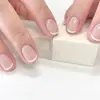 Manicure Adesivos de Unha Nude Manicure Pronta Unhas Usáveis Unhas Postiças Unhas Simples Atacado