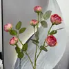 Rosas Simuladas, Ramos de Flores Artificiales, Ramos de Boda, Arreglos de Escena de Flores Simuladas Listos, Decoraciones de Flores Artificiales de Rosa