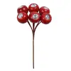 Esquejes Navideños Personalizados de Bayas con Fruta de Humo Diamante Accesorios para Árbol de Navidad Decoración Navideña para el Hogar Color Rama de Bayas