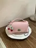 Bolso Femenino de Nicho Estilo Coreano Transfronterizo Moda Verano 2026 Bolso Cuadrado Pequeño con Cadena Bolso Cuadrado Pequeño Cruzado de Hombro Único Casual Simple