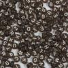 Cuentas Planas de Letras Color Real Acrílico Hecho a Mano DIY Llavero de Cuentas para Niños de Primera Infancia Accesorios Cadena para Teléfono Móvil