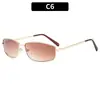 Gafas de Sol Metálicas Modernas Retro Americanas Transfronterizas Estilo Europeo y Americano Millennial Chica Popular Gafas Douyin Gafas de Sol Protección Solar