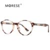 Comercio Exterior Transfronterizo Personalizado Creativo Nuevo Estilo Europeo y Americano Montura Redonda Gafas Sin Graduación con Bisagra de Resorte Montura de Gafas 2007 Vintage Retro