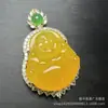 Pendente Jade Verde Imperial com Calcedônia Guanyin de Fornecimento ao Vivo Colar Guanyin de Calcedônia Verde Luxuoso Incrustado Dropshipping