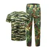Traje de Uniforme de Entrenamiento Militar de Manga Corta para Hombres, Uniforme de Camuflaje de Secado Rápido de Verano para Entrenamiento Militar para Mujeres, Estudiantes de Secundaria y Universidad, Conjunto Completo de Uniformes de Entrenamiento Militar