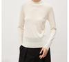 [Hengjia Hs] Nuevo Otoño e Invierno Lana Merino Cuello Medio Tortuga Color Puro Cálido y Elegante Suave Encerado Camiseta Base
