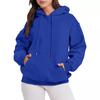 Sudadera Nueva de Mujer Amazon 2025 Comercio Exterior Transfronteriza Holgada Casual con Bolsillo de Felpa Sudadera para Mujer