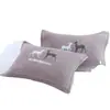 Toalla de Almohada Grande Algodón Par Tres Capas Gasa Adulto Cabeza de Almohada Pañuelo de Cabeza Remate Absorbente de Sudor Parejas Estilo Europeo Toalla de Almohada