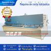 Huijia 4 m pequena máquina de cisalhamento de metal de aço inoxidável automática CNC máquina de corte de pêndulo hidráulico máquina de cisalhamento