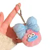 LLAVERO HECHO A MANO PARA EVENTOS CADENA MUÑECO DE PELUCHE COLGANTE DE MUÑECA BOLSA CON CORAZÓN DE NIÑA JOYERÍA COLGANTE PARA MUÑECA