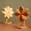 Tapete isolante térmico de moinho de vento de árvore madeira maciça de bambu fábrica direta atacado tapete de mesa de jantar porta-copos tapete anti-passar decoração de mesa de jantar