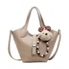 Bolso de Mano Sencillo de Alta Gama Tipo Cubo para Mujer 2026 Estilo Nuevo de Primavera Bolso de Hombro Cruzado Exquisito y Elegante Ultra-Popular