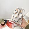 Mini bolso de pana con cordón para lápiz labial, cosméticos, bolsa de almacenamiento portátil para viajes, monedero para llaves y monedas para niñas