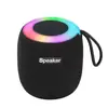 Altavoz Bluetooth para Ciclismo al Aire Libre, Portátil Inalámbrico con Ranura para Tarjeta, Subwoofer, Luz Ambiental para el Hogar, Sistema de Audio de Escritorio