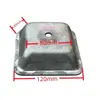 Estantes Metálicos, Tazas para Pies Cuadradas de Tubo de Acero Fundido, Bases para Pies Apilables, Equipo para Estaciones de Trabajo, Tazas para Pies de Hierro Fundido, Soportes de Bisagra, Dispositivos de Tracción