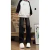 Jeans Vintage para Hombre 2026 Primavera/Otoño Nuevos Holgados Adelgazantes Versátiles de Pierna Recta Ligeramente Acampanados Pantalones Largos para Adolescentes