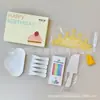 Set de Tenedor Cuchillo Plato Desechables para Pastel Envío Envuelto en Película Caja de Regalo para Fiesta de Cumpleaños Juego de Cinco Piezas Vajilla para Mesa de Pastel