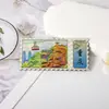 Ímã de geladeira porta-ingresso folha de prata adesivo magnético souvenir magnético de atração turística de cidade cultural e criativa adesivo magnético acrílico souvenir