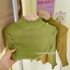 [En stock suéter de cuello semi alto de otoño e invierno para niñas, suéter para niñas de invierno, versión coreana de punto fino bajo]