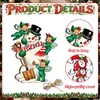 MZ1344-1345 Bandera navideña de madera transfronteriza, muñeco de nieve, Santa Claus, decoración festiva, adornos para el hogar