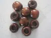 Cuentas de Madera de Colores con Agujero Grande Cuentas Hechas a Mano para DIY Cuentas Sueltas 12mm Agujero Pasante Accesorios para Ropa Zapatos Bolsas Paquete de Té Bolsillo