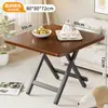 Mesa pequena mesa dobrável mesa de jantar quarto de aluguel barraca portátil externa apartamento pequeno simples mesa de jantar redonda mesa quadrada