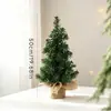 Vários Tipos de Árvores de Natal de Mesa, Árvores de Natal Nevadas com Flocos no Estilo Ins Nórdico, Árvores de Natal Artificiais Xadrez no Estilo Country Americano