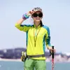Ropa de Secado Rápido para Exteriores para Hombres y Mujeres Manga Larga Deportes Fitness Senderismo Senderismo Correr Tops de Senderismo Camiseta de Cuello Alto Camiseta Grupo de Mujeres