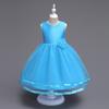 Suministro transfronterizo de vestido de niña vestido de princesa vestido para niñas vestido de color sólido vestido de flores ropa para niños una generación de cabello