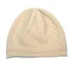 Gorro de Punto Holgado 100% Lana Merino Color Sólido con Borde Enrollado para Mujer, Gorro de Punto Cálido, Circunferencia de Cabeza Grande, Venta al por Mayor Personalizada