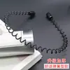 Diadema de moda japonesa y coreana para hombre, no se cae la pintura, diadema deportiva para hombre, para lavarse la cara, sujetar el pelo, onda trasera, diadema de hierro, pasador de pelo, venta al por mayor