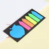 Adesivos de notas fluorescentes em formato de macaron, adesivos fofos de animais indicadores, marcadores de classificação para estudantes, notas de escritório