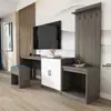 Armário de TV para Hóspedes de Hotel Armário de Bagagem Combinação Pousada Casa de Hóspedes Mesa Especial Quarto de Hóspedes Quarto Padrão Conjunto Completo Quarto de Dormir Mesa Longa