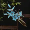 Nuevo Estilo Filigrana No Hereditario Accesorios para el Cabello Mariposa Hanfu Pasador para el Cabello Accesorios Traje Antiguo Súper Inmortal Cabello Pasador para el Cabello Traje Exquisito Estilo Chino Tocado