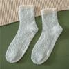 Calcetines Pantufla Antideslizantes con Agarre para el Hogar para Mujer Calcetines de Terciopelo Coral de Felpa para Mujer Calcetines para el Suelo Calcetines para Dormir Transfronterizos Amazon