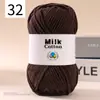 Ovillo de Hilo de Algodón Leche de 5 Hebras DIY Suéter para Muñeca Bufanda Sombrero Hilo de Algodón Algodón Material Transparente Fabricante de Hilo Venta al por Mayor