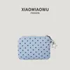 Bolso de lunares de estilo coreano, moderno y versátil, nuevo bolso de mano de moda de nicho, bolso cuadrado pequeño para mujer, minibolso estilo ins con colgante